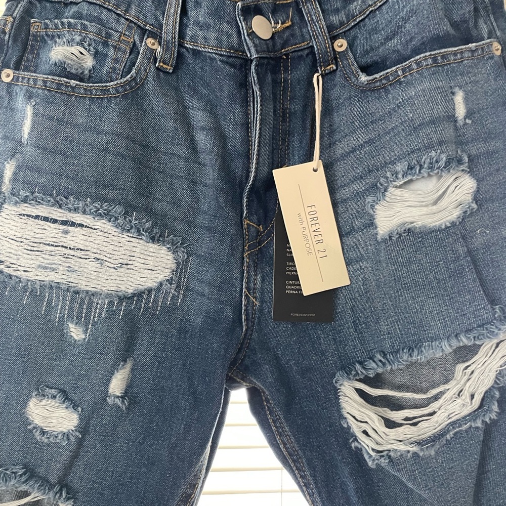 Forever 21 Blue Denim Shorts